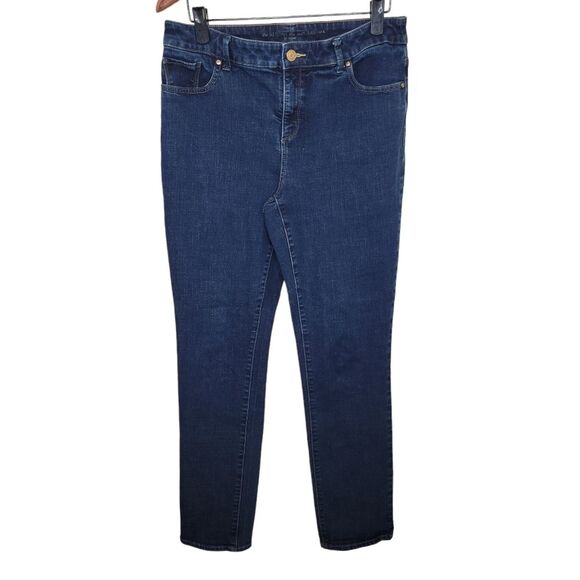 Chico's So Slimming Slim Leg Denim Jeans Size 1.5 (medium 10) - Picture 1 of 5